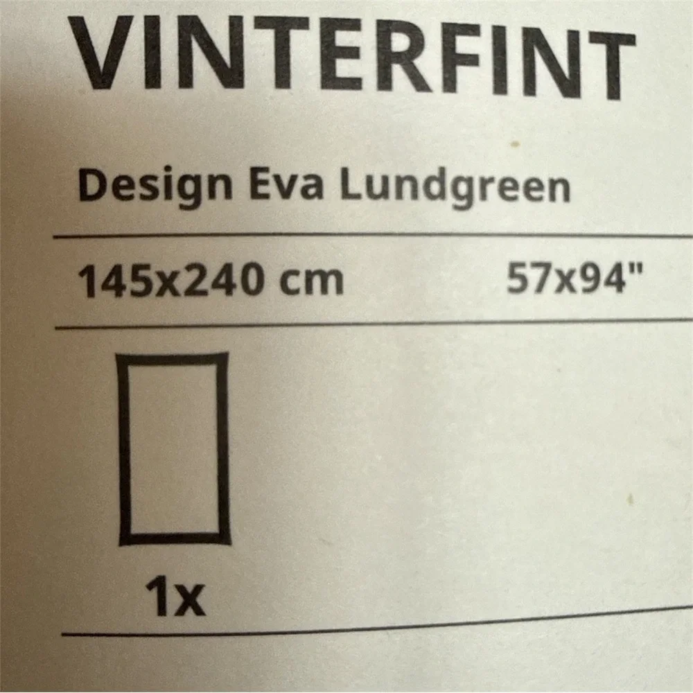 IKEA VINTERFINT Green Paisley Floral Cotton Table Cloth 57x94 Design Lundgreen